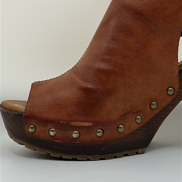 Korks Arden vegan leather sandals tan size 9 - Picture 6 of 10